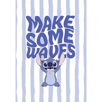 Komar Disney Lilo and Stitch Make Some Waves Cuadro decorativo para habitación infantil (50 x 70 cm), diseño de Lilo y Stitch Komar Disney Lilo and Stitch Make Some Waves Cuadro decorativo para habitación infantil (50 x 70 cm), diseño de Lilo y Stitch