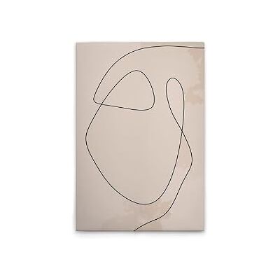 A.S. CRÉATION Líneas 2 - Arte en Lienzo Beige Negro - Arte de Pared A.S. CRÉATION Líneas 2 - Arte en Lienzo Beige Negro - Arte de Pared