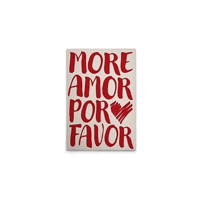 A.S. Création WTD More Amor por Favor Lienzo decorativo (40 x 60 cm), color beige y rojo A.S. Création WTD More Amor por Favor Lienzo decorativo (40 x 60 cm), color beige y rojo
