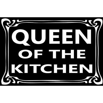 Schatzmix Blechschild Spruch Queen of The Kitchen Metallschild 20x30 Deko Tin Sign Señal metálica, hojalata, Multicolor, 20 x 30 cm Schatzmix Blechschild Spruch Queen of The Kitchen Metallschild 20x30 Deko Tin Sign Señal metálica, hojalata, Multicolor, 20 x 30 cm