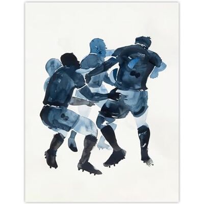 Artery8 Scrum Rugby Football Sport Players Watercolour Living Room Large Wall Art Poster Print Thick Paper 18X24 Inch Artery8 Scrum Rugby Football Sport Players Watercolour Living Room Large Wall Art Poster Print Thick Paper 18X24 Inch