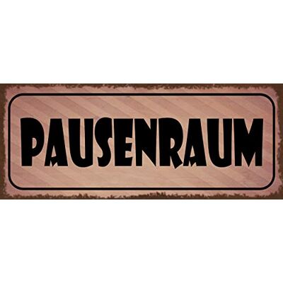Schatzmix Blechschild Pausenraum Metallschild Wanddeko 27x10cm Tin Sign Señal metálica, hojalata, Multicolor, 27x10 cm Schatzmix Blechschild Pausenraum Metallschild Wanddeko 27x10cm Tin Sign Señal metálica, hojalata, Multicolor, 27x10 cm
