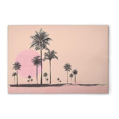 A.S. Création WTD Lienzo decorativo (90 x 60 cm), diseño de playa de Miami, color rosa y beige A.S. Création WTD Lienzo decorativo (90 x 60 cm), diseño de playa de Miami, color rosa y beige