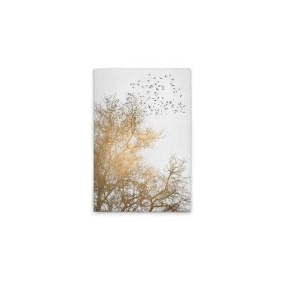 A.S. Création Lienzo decorativo para pared, diseño de corona de árbol, color blanco y dorado, 40 x 60 cm, A.S. Création Lienzo decorativo para pared, diseño de corona de árbol, color blanco y dorado, 40 x 60 cm,