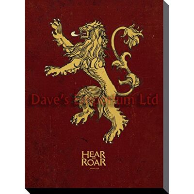 Game of Thrones Pyramid International Canvas Lannister, 30X40 Game of Thrones Pyramid International Canvas Lannister, 30X40