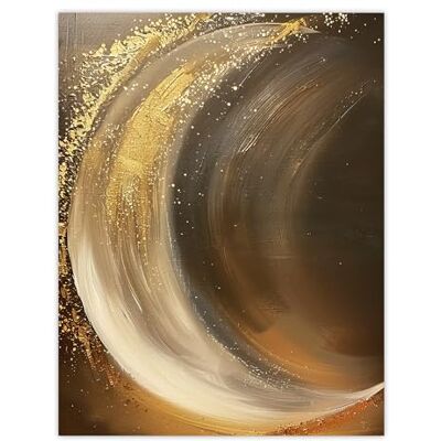 Artery8 Crescent Moon Gold Orange Grey Abstract Painting Living Room Large Wall Art Poster Print Thick Paper 18X24 Inch Artery8 Crescent Moon Gold Orange Grey Abstract Painting Living Room Large Wall Art Poster Print Thick Paper 18X24 Inch