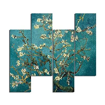 Homemania Cuadro Naturaleza Arte y Graffiti, MDF, Multicolor, 76 x 0.3 x 50 cm, Set de 4 Piezas Homemania Cuadro Naturaleza Arte y Graffiti, MDF, Multicolor, 76 x 0.3 x 50 cm, Set de 4 Piezas