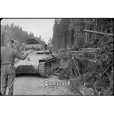 Schatzmix Blechschild Panzer I (im Wald) Metallschild Wanddeko 20x30 Tin Sign Señal metálica, hojalata, Multicolor, 20 x 30 cm Schatzmix Blechschild Panzer I (im Wald) Metallschild Wanddeko 20x30 Tin Sign Señal metálica, hojalata, Multicolor, 20 x 30 cm