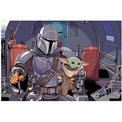 Komar Mandalorian The Child Cockpit – Tamaño: 70 x 50 cm – Comar – Póster, impresión artística (sin marco) – Star Wars Komar Mandalorian The Child Cockpit – Tamaño: 70 x 50 cm – Comar – Póster, impresión artística (sin marco) – Star Wars