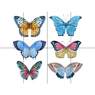 Artery8 Butterflies Vector Watercolour XL Giant Panel Poster (8 Sections) Acuarela Póster Artery8 Butterflies Vector Watercolour XL Giant Panel Poster (8 Sections) Acuarela Póster