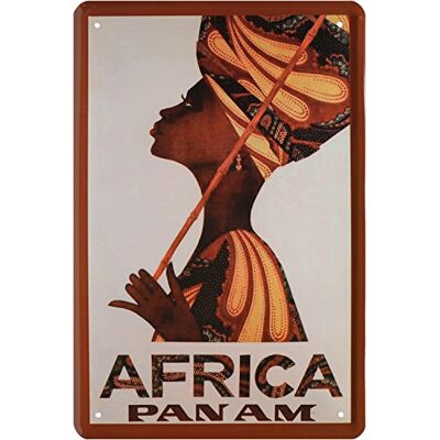 Blechschild 20 x 30 cm Africa African 1811 Placa metálica para pared (20 x 30 cm), diseño retro Blechschild 20 x 30 cm Africa African 1811 Placa metálica para pared (20 x 30 cm), diseño retro