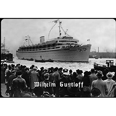 Schatzmix Blechschild Wilhelm Gustloff (Schiff im Hafen) Metallschild Deko 20x30 Tin Sign Señal metálica, hojalata, Multicolor, 20 x 30 cm Schatzmix Blechschild Wilhelm Gustloff (Schiff im Hafen) Metallschild Deko 20x30 Tin Sign Señal metálica, hojalata, Multicolor, 20 x 30 cm