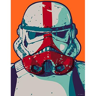 Komar Mandalorian Pop Art Stormtrooper - Arte de Pared Colorido Komar Mandalorian Pop Art Stormtrooper - Arte de Pared Colorido