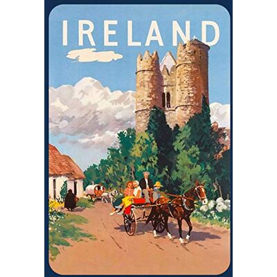 Schatzmix Blechschild Ireland Burg und Pferdekutsche Metallschild 20x30 Deko Tin Sign Señal metálica, hojalata, Multicolor, 20 x 30 cm Schatzmix Blechschild Ireland Burg und Pferdekutsche Metallschild 20x30 Deko Tin Sign Señal metálica, hojalata, Multicolor, 20 x 30 cm