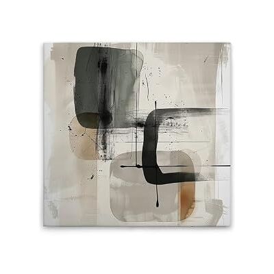 A.S. Création WTD Lienzo decorativo (60 x 60 cm), diseño abstracto y moderno, color beige y gris A.S. Création WTD Lienzo decorativo (60 x 60 cm), diseño abstracto y moderno, color beige y gris