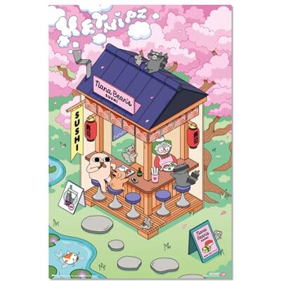Grupo Erik Póster de Ketnipz Sushi, 91,5 x 61 cm, se envía enrollado, pósteres geniales, pósteres artísticos, pósteres de pared, pósteres e impresiones Grupo Erik Póster de Ketnipz Sushi, 91,5 x 61 cm, se envía enrollado, pósteres geniales, pósteres artísticos, pósteres de pared, pósteres e impresiones
