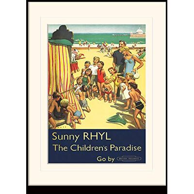 National Railway Museum Póster Enmarcado y paspartú -RHYL, 31 x 41 x 1,2 cm, Multicolor National Railway Museum Póster Enmarcado y paspartú -RHYL, 31 x 41 x 1,2 cm, Multicolor
