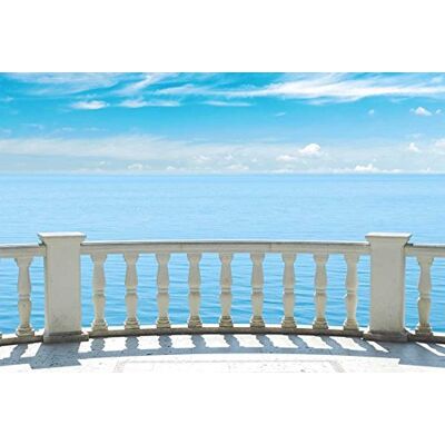 Scenolia Papel Pintado Déco Póster balcón sobre el mar 3 x 2,70 M Déco y Fotos de Pared XXL Calidad HD Scenolia Papel Pintado Déco Póster balcón sobre el mar 3 x 2,70 M Déco y Fotos de Pared XXL Calidad HD