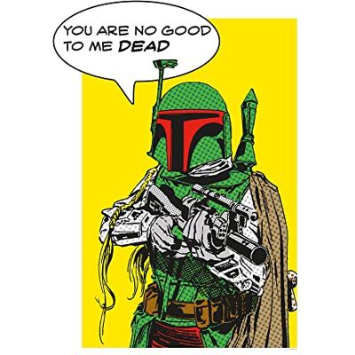 Komar Póster de Star Wars con diseño de cómic clásico de Boba_Fett – Tamaño: 50 x 70 cm Póster de pared (sin marco) Komar Póster de Star Wars con diseño de cómic clásico de Boba_Fett – Tamaño: 50 x 70 cm Póster de pared (sin marco)