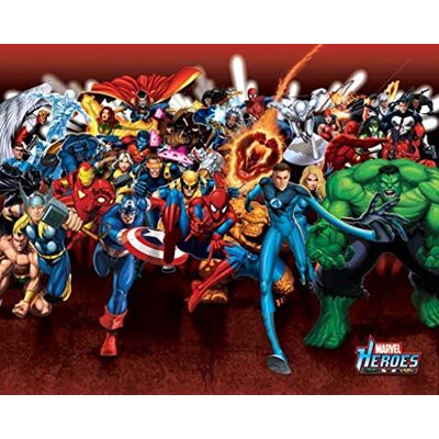 Pyramid International Póster de Ataque Marvel Heroes de plástico, Cristal, Multicolor, 40 x 50 x 1,3 cm Pyramid International Póster de Ataque Marvel Heroes de plástico, Cristal, Multicolor, 40 x 50 x 1,3 cm