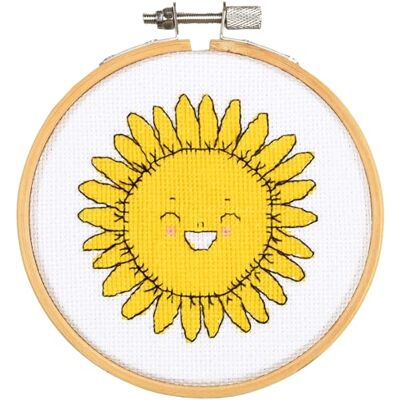 Vervaco Kit De Punto De Cruz Cuadro Con Aro GIRASOL Decoracion DIY Creativo Kit Manualidades Arte De Pared Bordar Kit Principiantes Regalo ca. 10 x 10 cm Cross Stitch Embroidery Vervaco Kit De Punto De Cruz Cuadro Con Aro GIRASOL Decoracion DIY Creativo Kit Manualidades Arte De Pared Bordar Kit Principiantes Regalo ca. 10 x 10 cm Cross Stitch Embroidery