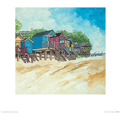 ART El e Grupo Stu Roy (Verano II de casetas de Playa) – Lámina Decorativa (40 x 40 cm, Papel, Multicolor, 40 x 40 x 1,3 cm ART El e Grupo Stu Roy (Verano II de casetas de Playa) – Lámina Decorativa (40 x 40 cm, Papel, Multicolor, 40 x 40 x 1,3 cm
