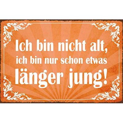 Schatzmix Blechschild Spruch Ich Bin Nicht alt. Metallschild 20x30 Wanddeko Tin Sign Señal metálica, hojalata, Multicolor, 20 x 30 cm Schatzmix Blechschild Spruch Ich Bin Nicht alt. Metallschild 20x30 Wanddeko Tin Sign Señal metálica, hojalata, Multicolor, 20 x 30 cm