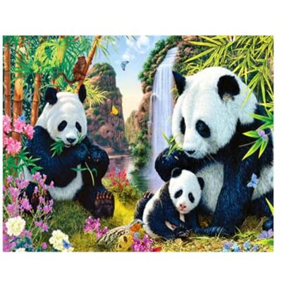 Pracht Creatives Hobby Pracht Hobby Set de Pintura con Diamantes, Cuadro con Motivo de Familia Panda y Accesorios, Set de Manualidades para Pintar con Piedras Brillantes, para niños a Partir de 5 años Pracht Creatives Hobby Pracht Hobby Set de Pintura con Diamantes, Cuadro con Motivo de Familia Panda y Accesorios, Set de Manualidades para Pintar con Piedras Brillantes, para niños a Partir de 5 años
