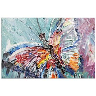 Homemania Cuadro Mariposa, Poliéster, Madera, Multicolor, 100 x 3 x 50 cm Homemania Cuadro Mariposa, Poliéster, Madera, Multicolor, 100 x 3 x 50 cm
