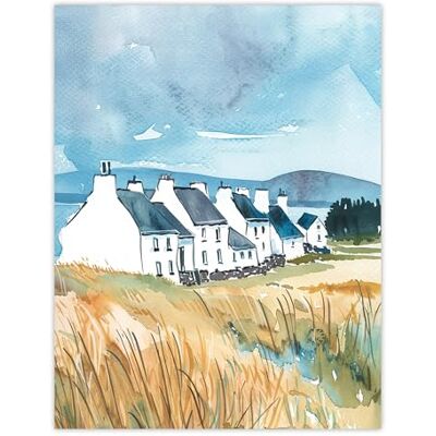 Artery8 Isle of Jura White Fishermen Cottages Scotland Living Room Large Wall Art Poster Print Thick Paper 18X24 Inch Artery8 Isle of Jura White Fishermen Cottages Scotland Living Room Large Wall Art Poster Print Thick Paper 18X24 Inch