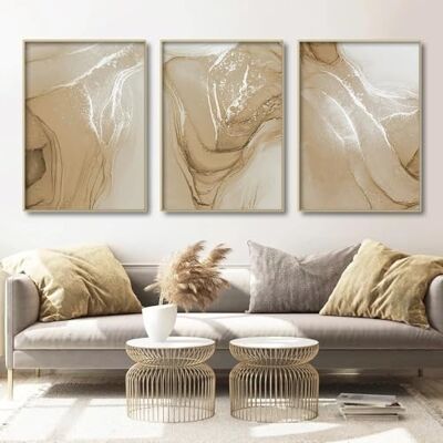 Ecyanlv Lienzo abstracto de mármol, arte moderno abstracto de mármol, impresiones artísticas de mármol marrón y dorado, imágenes de mármol, decoración de pared, póster de mármol beige, pintura en lienzo para Ecyanlv Lienzo abstracto de mármol, arte moderno abstracto de mármol, impresiones artísticas de mármol marrón y dorado, imágenes de mármol, decoración de pared, póster de mármol beige, pintura en lienzo para