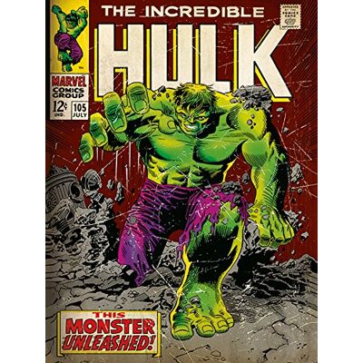 Pyramid Marvel Retro Canvas Hulk Retro 30X40 Pyramid Marvel Retro Canvas Hulk Retro 30X40
