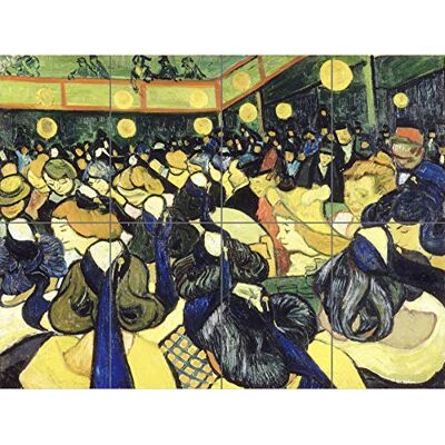 Artery8 Vincent Van Gogh The Dance Hall In Arles XL Giant Panel Poster (8 Sections) Danza Póster Artery8 Vincent Van Gogh The Dance Hall In Arles XL Giant Panel Poster (8 Sections) Danza Póster