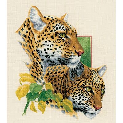 Vervaco - PN-0148429 - Patrón leopardo - Kit de punto de cruz Vervaco - PN-0148429 - Patrón leopardo - Kit de punto de cruz