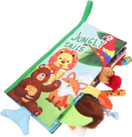 SHINEOFI Libro De Tela Libro Multifunción De Cola De Bebé Precioso Juguete Para Bebe Libro Divertido De Cola De Animal Niño Pequeño Portátil Poliéster Productos Infantiles