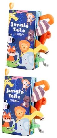 SHINEOFI 2 Piezas libro de tela libro de bebé juguetes de baño infantil libros infantiles libros bebe juguete interesante para niños pequeños accesorio para bebe multifunción Accesorios