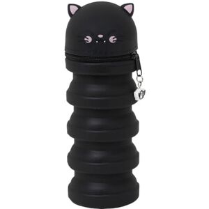 Mr. Wonderful Mr Wonderful Estuche Extensible de Silicona para lápices y bolígrafos Gato Negro Halloween Mr. Wonderful Mr Wonderful Estuche Extensible de Silicona para lápices y bolígrafos Gato Negro Halloween