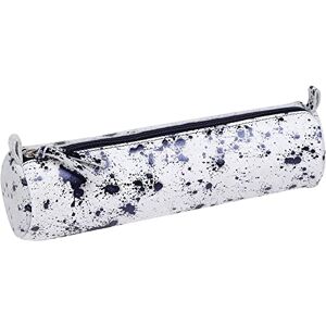 Clairefontaine Carretilla escolar redonda con diseño de tarchas de tinta azul oscuro (diámetro 5,5 x 22 cm, piel de cordero y ante I, suministros escolares I, estuche de lápices de colores Clairefontaine Carretilla escolar redonda con diseño de tarchas de tinta azul oscuro (diámetro 5,5 x 22 cm, piel de cordero y ante I, suministros escolares I, estuche de lápices de colores