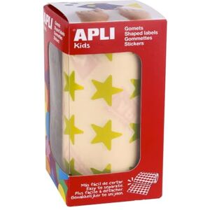 APLI Kids Rollo de gomets estrella grande, amarillo metalizado APLI Kids Rollo de gomets estrella grande, amarillo metalizado