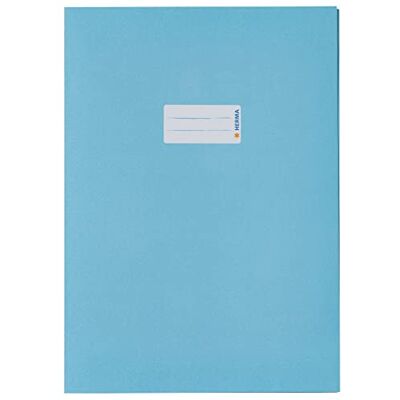 HERMA Sobres de papel A4, 10 unidades, con campo de rotulación de papel reciclado y colores intensos, juego de fundas para cuadernos escolares, de colores HERMA Sobres de papel A4, 10 unidades, con campo de rotulación de papel reciclado y colores intensos, juego de fundas para cuadernos escolares, de colores