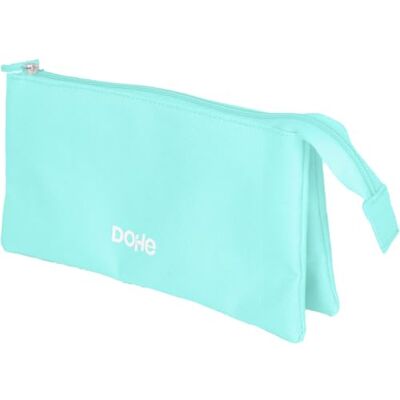 DOHE Estuche Escolar Triple 3 Compartimentos, Portatodo Multiusos, Medidas 23x12x2,5 cm, Cierre de Cremalleras, Fabricado en Poliéster Resistente Serenity Verde DOHE Estuche Escolar Triple 3 Compartimentos, Portatodo Multiusos, Medidas 23x12x2,5 cm, Cierre de Cremalleras, Fabricado en Poliéster Resistente Serenity Verde