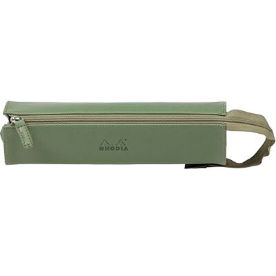 Rhodia – Estuche de plumier rama Salvia – 23 x 5 x 5 cm – Apertura plana para uso como plumero – piel sintética – Almacenamiento de bolígrafos, lápices y rotuladores, pequeños suministros Rhodia – Estuche de plumier rama Salvia – 23 x 5 x 5 cm – Apertura plana para uso como plumero – piel sintética – Almacenamiento de bolígrafos, lápices y rotuladores, pequeños suministros