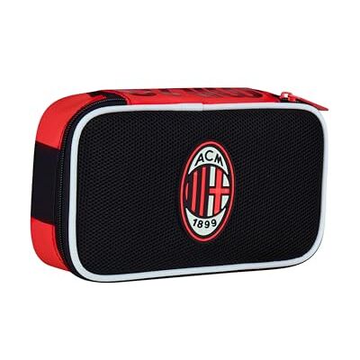 Seven Milan Estuche Escolar Quick Case, Negro, portalápices Completo con bolígrafos, lápices, Colores, Accesorios Mochila, Escuela Primaria y Secundaria, niño fútbol, Negro, Moderno Seven Milan Estuche Escolar Quick Case, Negro, portalápices Completo con bolígrafos, lápices, Colores, Accesorios Mochila, Escuela Primaria y Secundaria, niño fútbol, Negro, Moderno