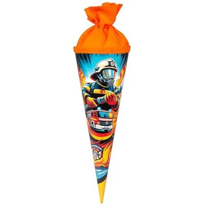 Goldbuch 93160 Bolsa para Hermanos (35 cm, diámetro de 11,5 cm), Color Pequeña bolsa de caramelo redonda de cartón lacado, diseño de bombero, bolsa de regalo con cierre de fieltro naranja (sin Goldbuch 93160 Bolsa para Hermanos (35 cm, diámetro de 11,5 cm), Color Pequeña bolsa de caramelo redonda de cartón lacado, diseño de bombero, bolsa de regalo con cierre de fieltro naranja (sin