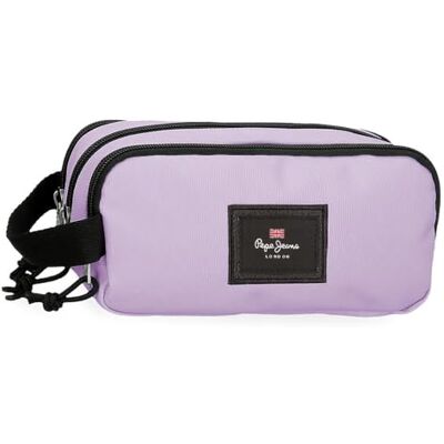 Pepe Jeans Aris Estuche Triple, Lila, Poliéster Pepe Jeans Aris Estuche Triple, Lila, Poliéster