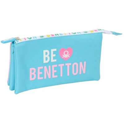 Safta BENETTON UNIQUE Portatodo Triple, Estuche Infantil, Estuche Niño, Ideal para Niños en Edad Escolar, Cómodo y Versátil, Calidad y Resistencia, 22x3x12 cm Safta BENETTON UNIQUE Portatodo Triple, Estuche Infantil, Estuche Niño, Ideal para Niños en Edad Escolar, Cómodo y Versátil, Calidad y Resistencia, 22x3x12 cm