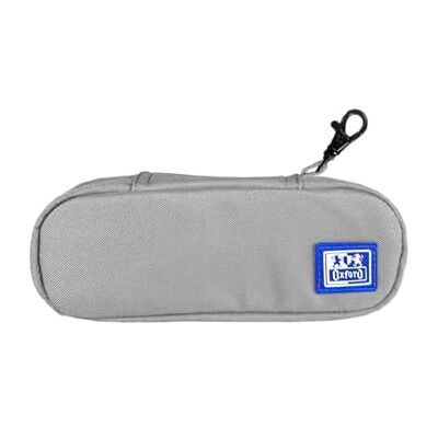 Oxford B-Hook, Estuche Escolar con Goma Elástica, Material Reciclado RPET, Color Gris Oxford B-Hook, Estuche Escolar con Goma Elástica, Material Reciclado RPET, Color Gris