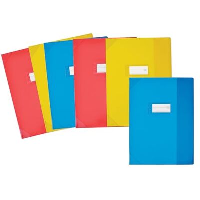 Oxford Juego de 6 protectores de cuaderno, 24 x 32 cm, alta calidad, varios colores Oxford Juego de 6 protectores de cuaderno, 24 x 32 cm, alta calidad, varios colores