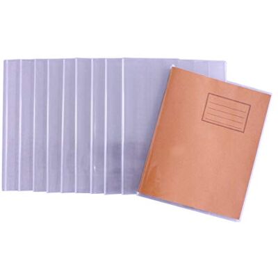 Bright Ideas Aa 165 x 210 mm (paquete de 10) Fundas de plástico PVC transparente más gruesas y extra fuertes y resistentes, fáciles de limpiar y lavables, hechas para proteger libros de ejercicios Bright Ideas Aa 165 x 210 mm (paquete de 10) Fundas de plástico PVC transparente más gruesas y extra fuertes y resistentes, fáciles de limpiar y lavables, hechas para proteger libros de ejercicios