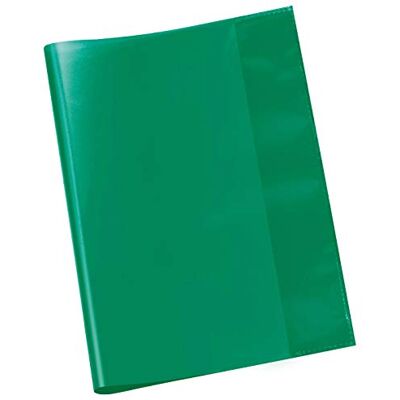 VELOFLEX Funda cuadernos A4 PP transparente, verde, 25 unidades VELOFLEX Funda cuadernos A4 PP transparente, verde, 25 unidades